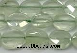 CCB936 15.5 inches 8*10mm faceted oval prehnite beads