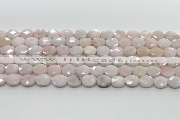 CCB937 15.5 inches 8*10mm faceted oval pink opal beads