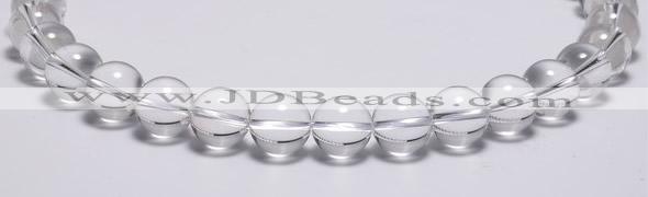 CCC04 15 inches 14mm round white crystal beads Wholesale