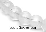 CCC08 15.5 inches 12mm round white crystal beads Wholesale