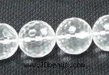 CCC257 15.5 inches 18mm faceted round grade A natural white crystal beads