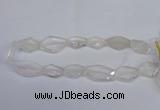 CCC755 15.5 inches 18*25mm - 25*35mm freeform white crystal beads