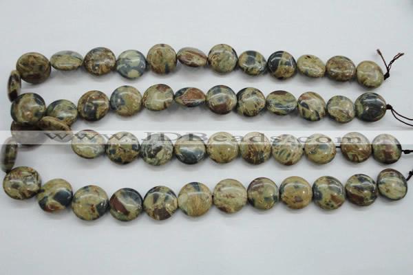 CCD03 15.5 inches 16mm flat round cordierite beads wholesale