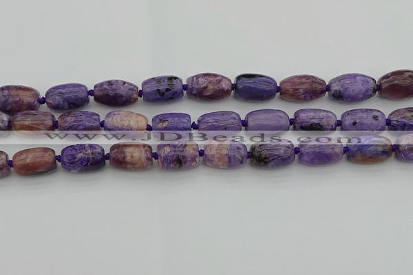 CCG113 15.5 inches 13*18mm drum charoite gemstone beads