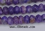 CCG116 15.5 inches 4*7mm rondelle charoite gemstone beads