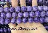 CCG152 15.5 inches 14mm round charoite gemstone beads