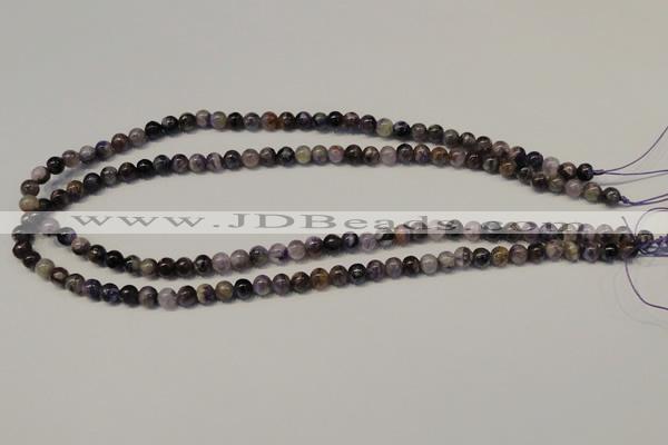 CCG25 15.5 inches 6mm round natural charoite gemstone beads