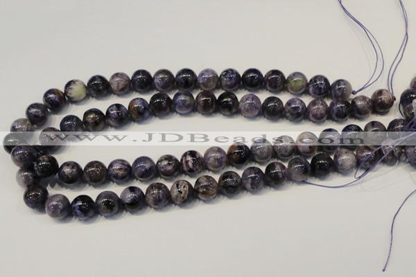 CCG28 15.5 inches 12mm round natural charoite gemstone beads