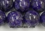 CCG313 15.5 inches 12mm round dyed charoite beads wholesale