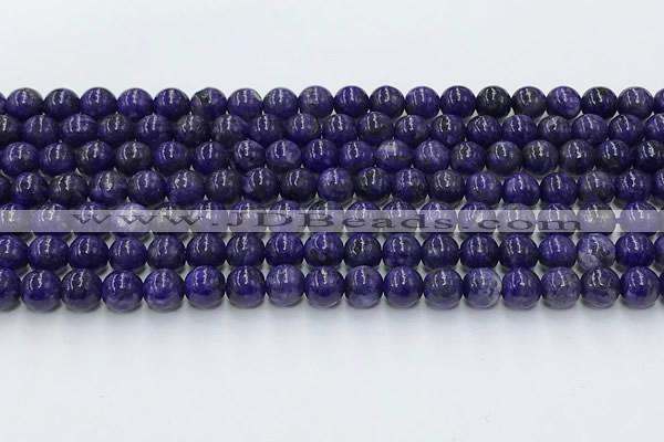 CCG315 15.5 inches 6mm round dyed charoite gemstone beads