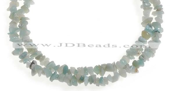 CCH20 32 inches amazonite chips gemstone beads wholesale