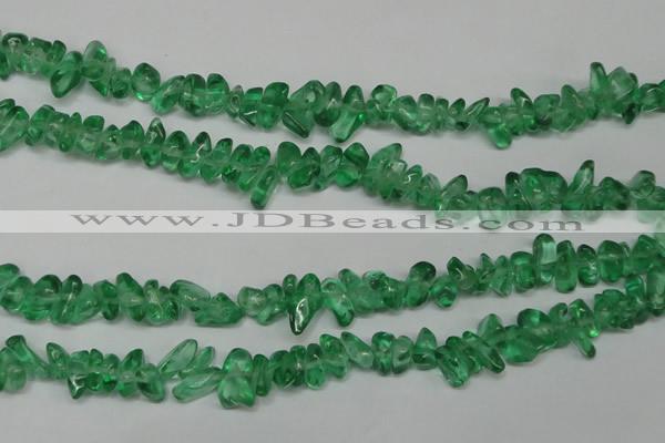 CCH253 34 inches 5*8mm synthetic crystal chips beads wholesale