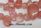 CCH334 15.5 inches 10*15mm cherry quartz chips beads wholesale