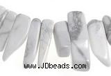 CCH40 16 inches white howlite chips gemstone beads wholesale