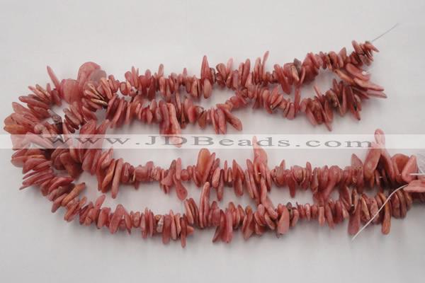 CCH400 15.5 inches 6*12mm - 8*18mm argentina rhodochrosite chips beads