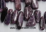 CCH502 15.5 inches 6*15mm - 8*28mm kunzite chips beads