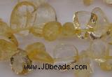 CCH612 15.5 inches 6*8mm - 10*14mm citrine chips gemstone beads