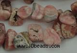 CCH619 15.5 inches 6*8mm - 10*14mm rhodochrosite chips gemstone beads