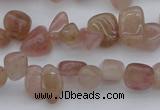 CCH621 15.5 inches 6*8mm - 10*14mm strawberry quartz chips beads