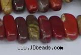 CCH716 15.5 inches 5*10mm - 5*15mm apple jasper chips beads