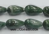 CCJ10 15.5 inches 10*20mm teardrop natural African jade beads wholesale