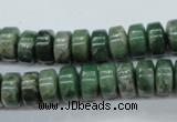 CCJ16 15.5 inches 6*10mm tyre natural African jade beads wholesale