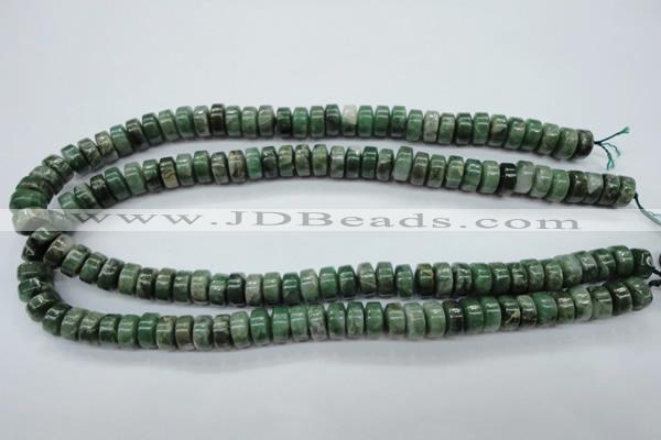 CCJ16 15.5 inches 6*10mm tyre natural African jade beads wholesale