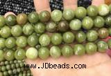 CCJ334 15.5 inches 12mm round green China jade beads wholesale