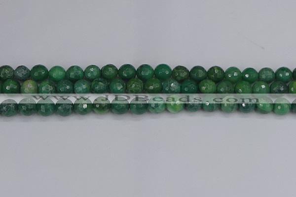 CCJ412 15.5 inches 8mm faceted round west African jade beads