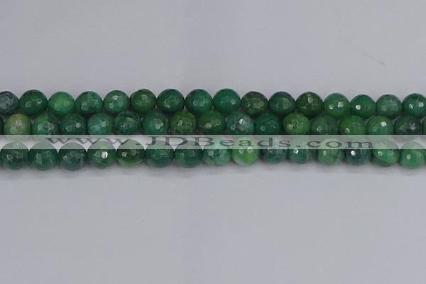 CCJ413 15.5 inches 10mm faceted round west African jade beads