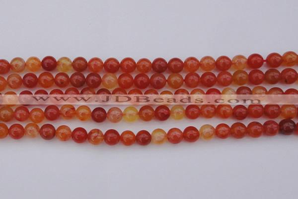 CCL61 15.5 inches 6mm round carnelian gemstone beads wholesale