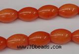 CCN110 15.5 inches 10*14mm rice candy jade beads wholesale