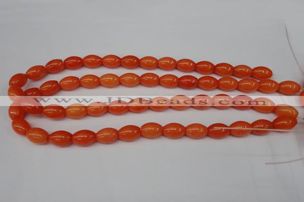 CCN110 15.5 inches 10*14mm rice candy jade beads wholesale