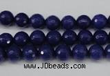 CCN1213 15.5 inches 8mm faceted round candy jade beads wholesale