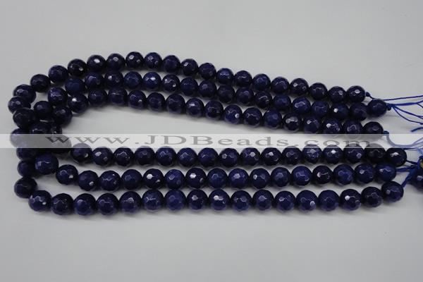 CCN1214 15.5 inches 10mm faceted round candy jade beads wholesale