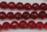 CCN1244 15.5 inches 10mm faceted round candy jade beads wholesale