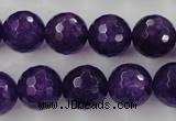 CCN1256 15.5 inches 14mm faceted round candy jade beads wholesale