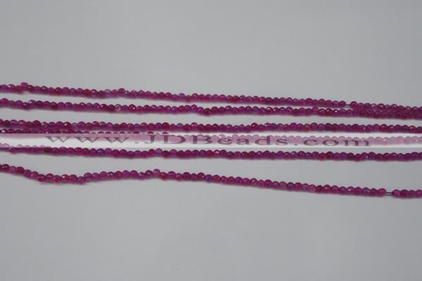 CCN1310 15.5 inches 3mm faceted round candy jade beads wholesale