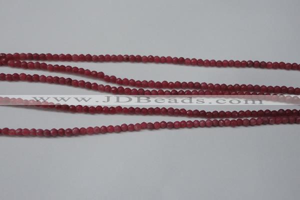 CCN1315 15.5 inches 3mm faceted round candy jade beads wholesale