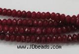 CCN1351 15.5 inches 3*5mm faceted rondelle candy jade beads