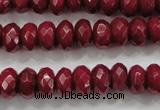 CCN1354 15.5 inches 6*10mm faceted rondelle candy jade beads