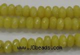 CCN1393 15.5 inches 5*8mm faceted rondelle candy jade beads