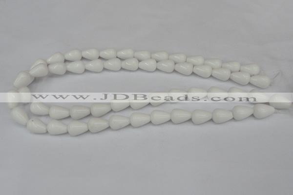 CCN140 15.5 inches 10*14mm teardrop candy jade beads wholesale