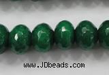 CCN1416 15.5 inches 10*14mm faceted rondelle candy jade beads