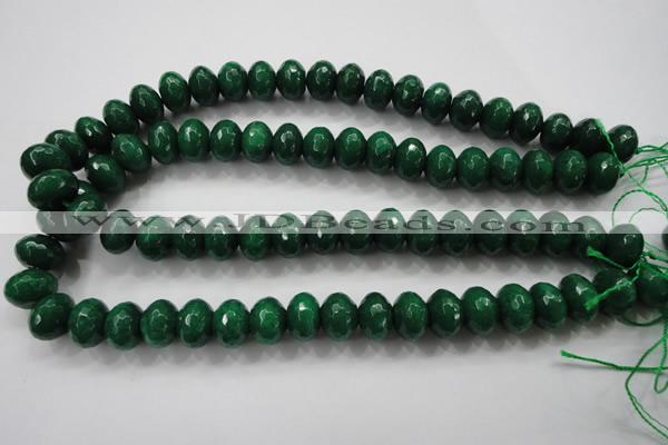 CCN1416 15.5 inches 10*14mm faceted rondelle candy jade beads