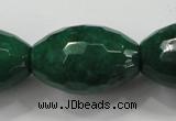 CCN1488 15.5 inches 20*30mm faceted rice candy jade beads wholesale