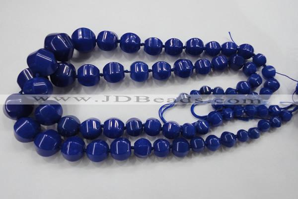 CCN1536 15.5 inches 8*8mm - 20*20mm pumpkin candy jade beads