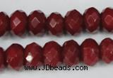 CCN154 15.5 inches 8*12mm faceted rondelle candy jade beads