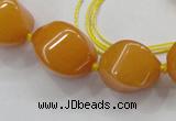 CCN1546 15.5 inches 10*14mm - 20*30mm twisted tetrahedron candy jade beads