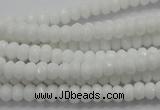 CCN1592 15.5 inches 4*6mm faceted rondelle candy jade beads